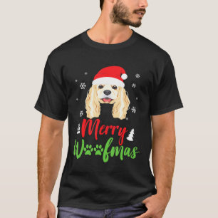 Kersthond Spaniel Merry Woofmas T-shirt