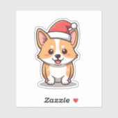 kersthond sticker (Vel)