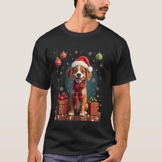 Kersthond T-shirt (Voorkant)