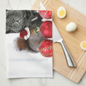 Kersthond Theedoek (Quarter Fold)