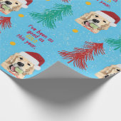 Kersthond Thema Gift Wrap Papier (Hoek)