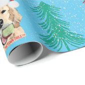 Kersthond Thema Gift Wrap Papier (Rol Hoek)