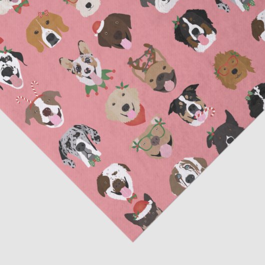 Kersthond Tissuepapier (Detail)