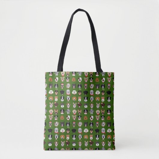 Kersthond Tote Bag (Voorkant)
