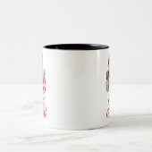 kersthond tweekleurige koffiemok (Center)