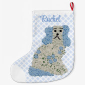 kersthond uit Staffordshire Grote Kerstsok (Achterkant)