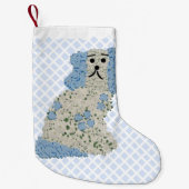 kersthond uit Staffordshire Kleine Kerstsok (Voorkant)