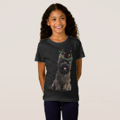 kersthond van Caïro Terrier Reindeer T-shirt (Voorkant volledig)
