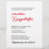 Kersthond Zwervende Flyer (Achterkant)