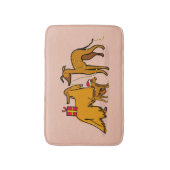 Kersthonden Badmat (Voorkant Verticaal)