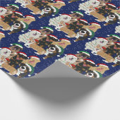 Kersthonden Cadeaupapier (Hoek)