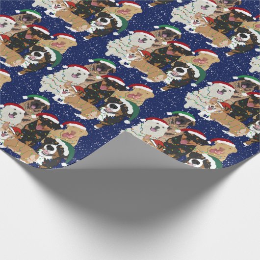 Kersthonden Cadeaupapier (Hoek)