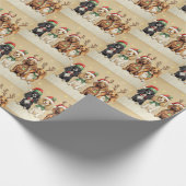 Kersthonden Cadeaupapier (Hoek)