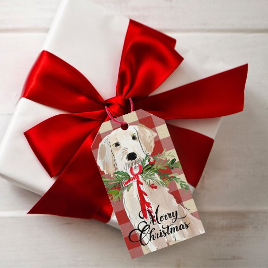 Kersthonden Cadeautags Cadeaulabel