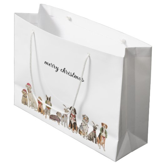 Kersthonden cadeautas (Voorkant Gekanteld)