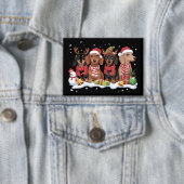 Kersthonden Dachshund liefhebber hond moeder Button (Insitu)