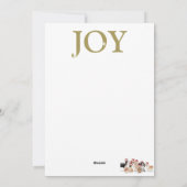 Kersthonden Fun Foto Red Holiday Card Feestdagenkaart (Achterkant)