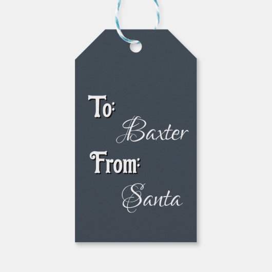  Kersthonden Gift Label Cadeaulabel (Achterkant)