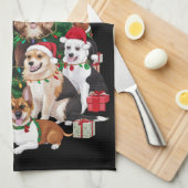 Kersthonden Hondenliefhebber Vakantie Hond Mam Theedoek (Quarter Fold)