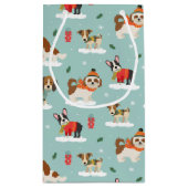 Kersthonden in Cosy Scarves Patroon Klein Cadeauzakje (Achterkant)