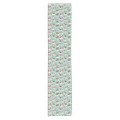 Kersthonden in Cosy Scarves Patroon Korte Tafelloper (Voorkant)