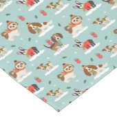 Kersthonden in Cosy Scarves Patroon Korte Tafelloper (Hoek)