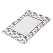 Kersthonden in de stijl van een kunstboek notitieblok (Schuin)