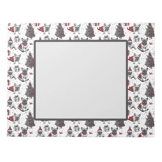 Kersthonden in de stijl van een kunstboek notitieblok (Voorkant)