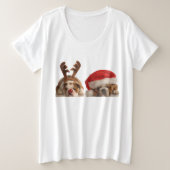Kersthonden in Red Green Holiday Costume Grote Maat T-shirt (Design voorkant)