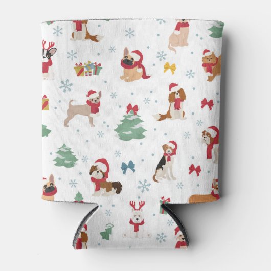 Kersthonden in vakantie Accessoires Blikjeskoeler (Voorkant)