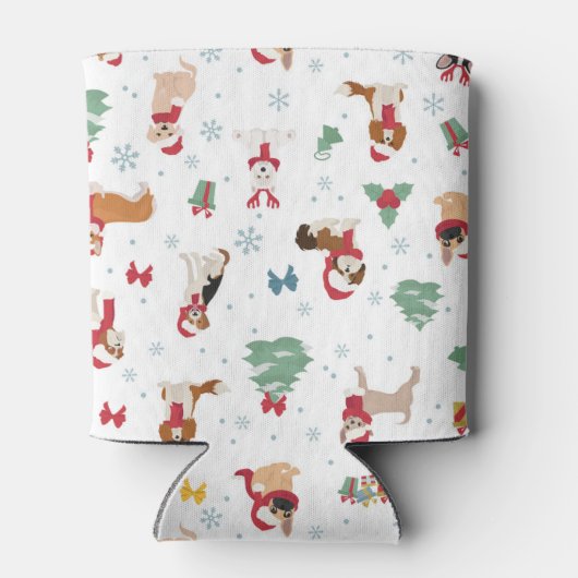 Kersthonden in vakantie Accessoires Blikjeskoeler (Achterkant)