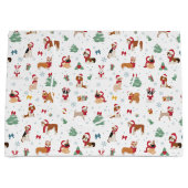 Kersthonden in vakantie Accessoires Groot Cadeauzakje (Voorkant)