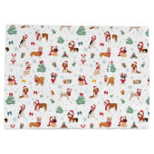 Kersthonden in vakantie Accessoires Groot Cadeauzakje (Achterkant)