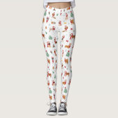 Kersthonden in vakantie Accessoires Leggings (Voorkant)