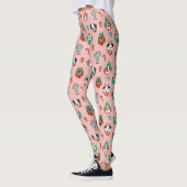 Kersthonden in Vakantie Accessoires Patroon Leggings (Links)