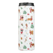 Kersthonden in vakantie Accessoires Thermosbeker (Achterkant)