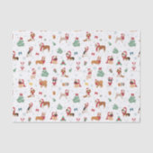 Kersthonden in vakantie Accessoires Tissuepapier (Voorkant)
