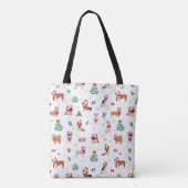 Kersthonden in vakantie Accessoires Tote Bag (Achterkant)