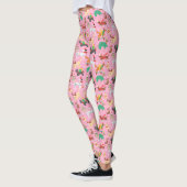 Kersthonden in vakantie outfits patroon leggings (Links)