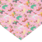 Kersthonden in vakantie outfits patroon tafelkleed (Gekanteld)