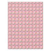 Kersthonden in vakantie outfits patroon tafelkleed (Voorkant)