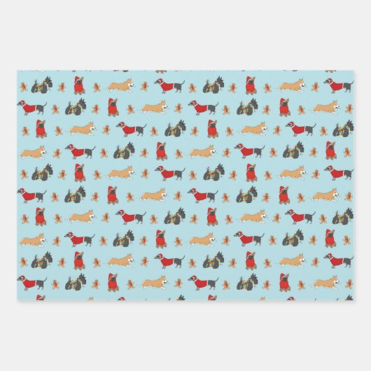 Kersthonden Inpakpapier Vel (Voorkant 2)