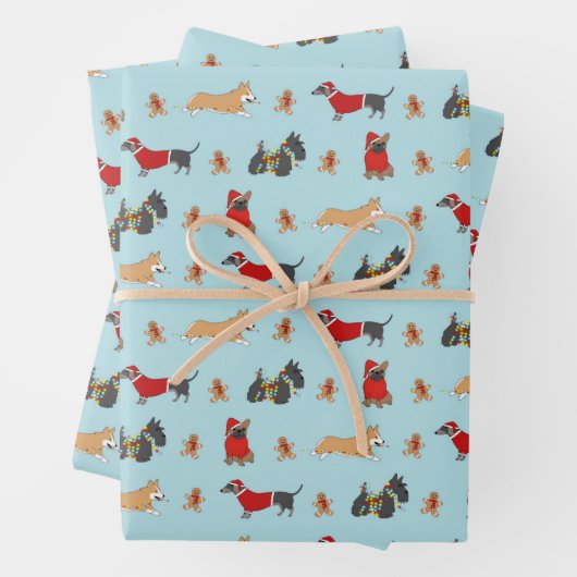 Kersthonden Inpakpapier Vel (In situ)