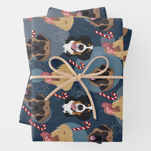 Kersthonden Inpakpapier Vel (In situ)