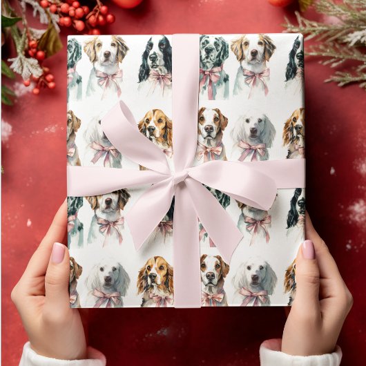 Kersthonden Kerstmis Inpakpapier