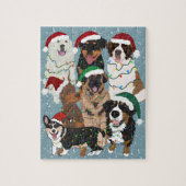 Kersthonden Legpuzzel (Verticaal)