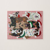 Kersthonden Legpuzzel (Horizontaal)
