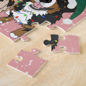 Kersthonden Legpuzzel (Zijkant)
