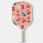 Kersthonden Lover Custom Pickleball Paddle (Voorkant)