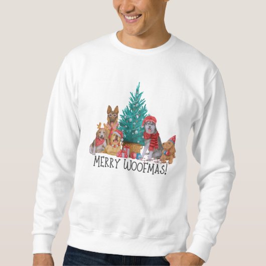 Kersthonden, Merry Woofmas Sweatshirt (Voorkant)